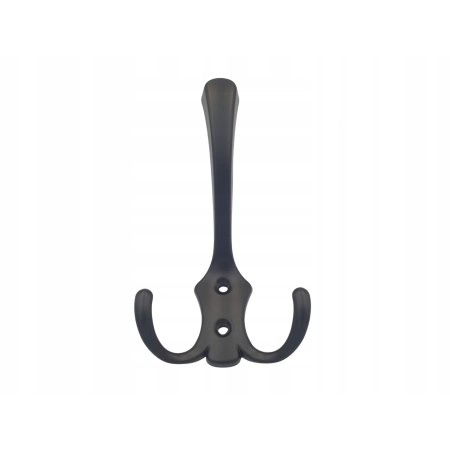 Wieszak wiszący czarny metalowy haczyk H-120mm (699)