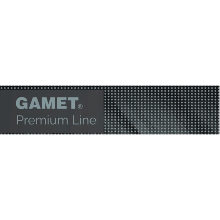 Klamka wewnętrzna czarna Gamet Szyld kwadratowy z otworem na wkładkę (446)