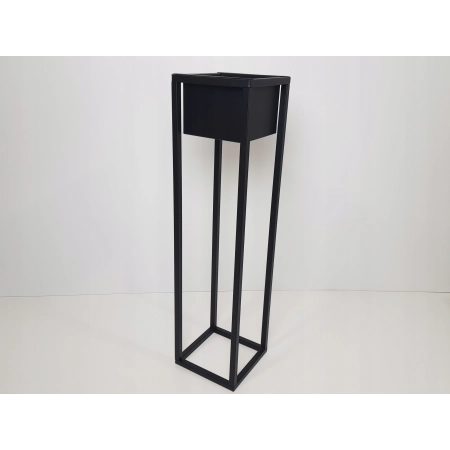 Kwietnik Stojący Stojak na kwiaty loft czarny 90cm