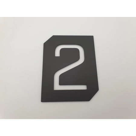 Tabliczka numerek CYFRA 2 samoprzylepna 70mm Gamet