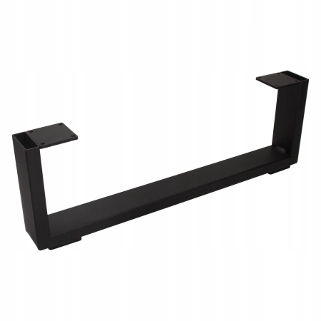 Noga meblowa czarna do szafki RTV, komody, loftowa 120mm (81)