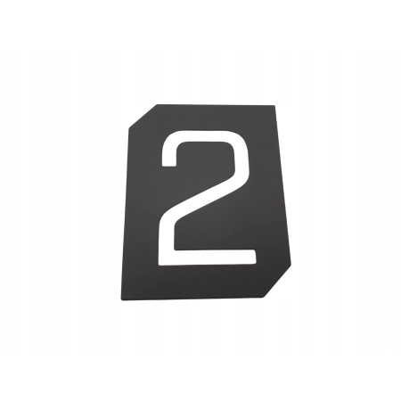 Tabliczka numerek CYFRA 2 samoprzylepna 70mm Gamet