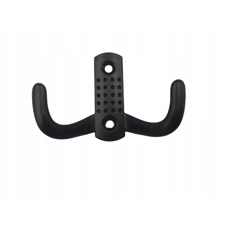 WIESZAK MEBLOWY,HACZYK NA UBRANIA PODWÓJNY CZARNY