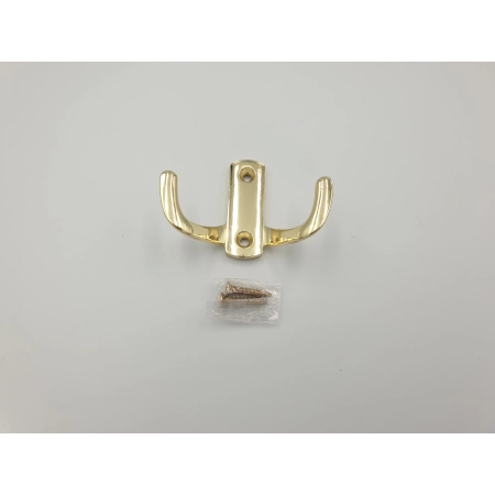 WIESZAK MEBLOWY,HACZYK NA UBRANIA PODWÓJNY ZŁOTY