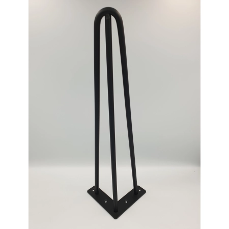 Noga meblowa 406mm CZARNY MAT LOFT - komplet 4 sztuki