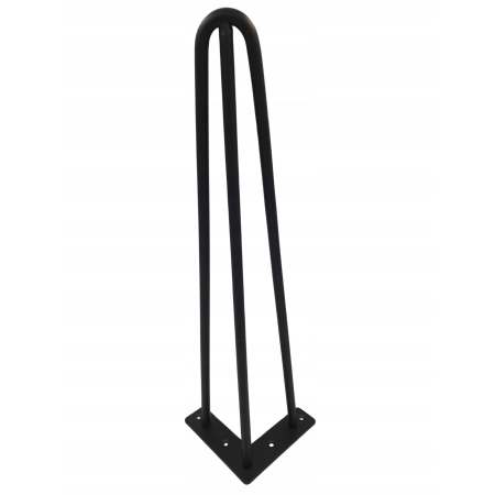 Noga meblowa 406mm CZARNY MAT LOFT - komplet 4 sztuki