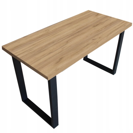 BIURKO KOMPUTEROWE LOFTOWE GAMINGOWE BLAT 36MM 135cm x 65cm DĄB ZŁOTY